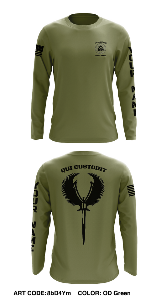 Alpha Co. 2/389 Store 1 Core Men's LS Performance Tee - 8bD4Ym