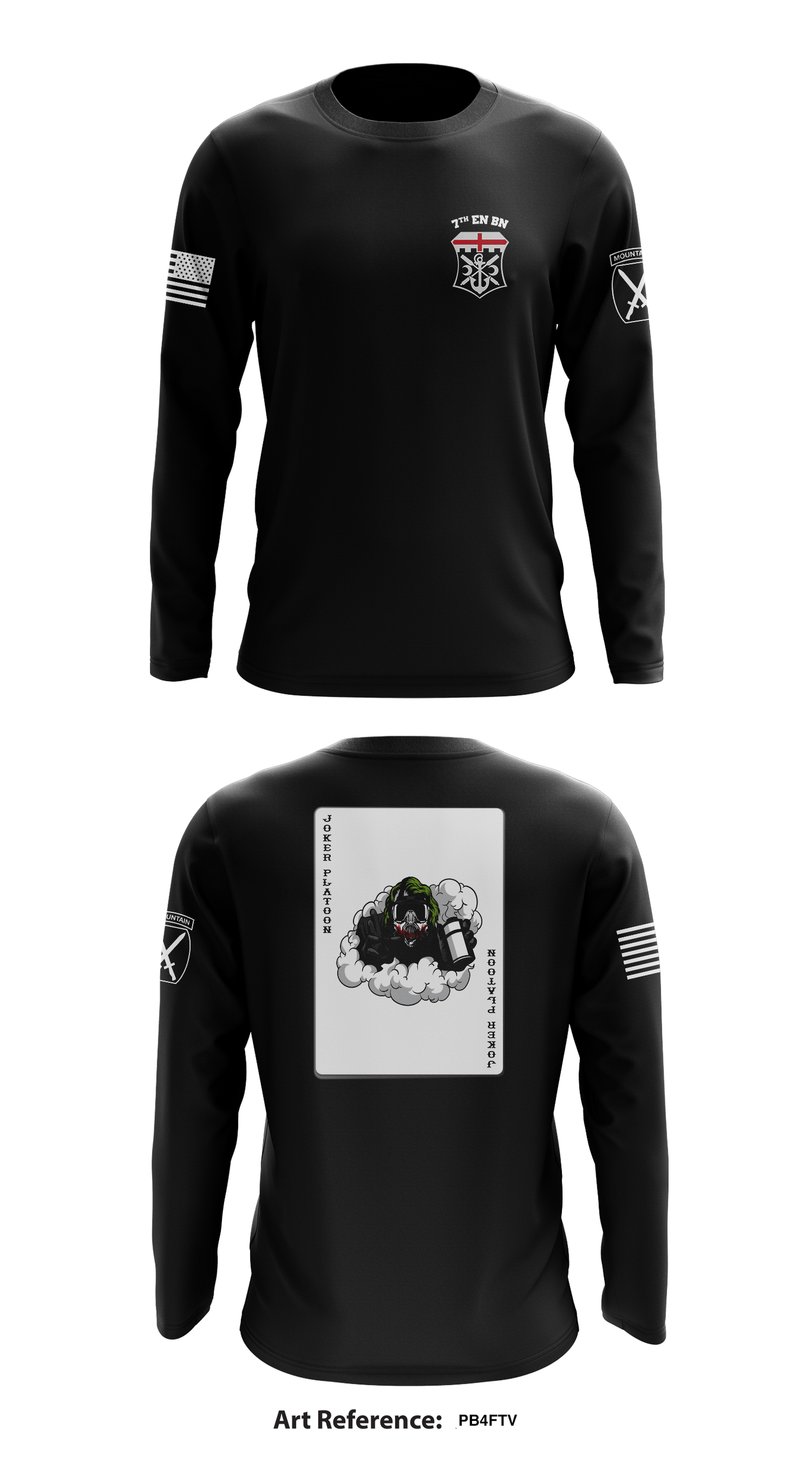 Joker Platoon HHC 7BEB Store 1 Core Men's LS Performance Tee - pB4fTv
