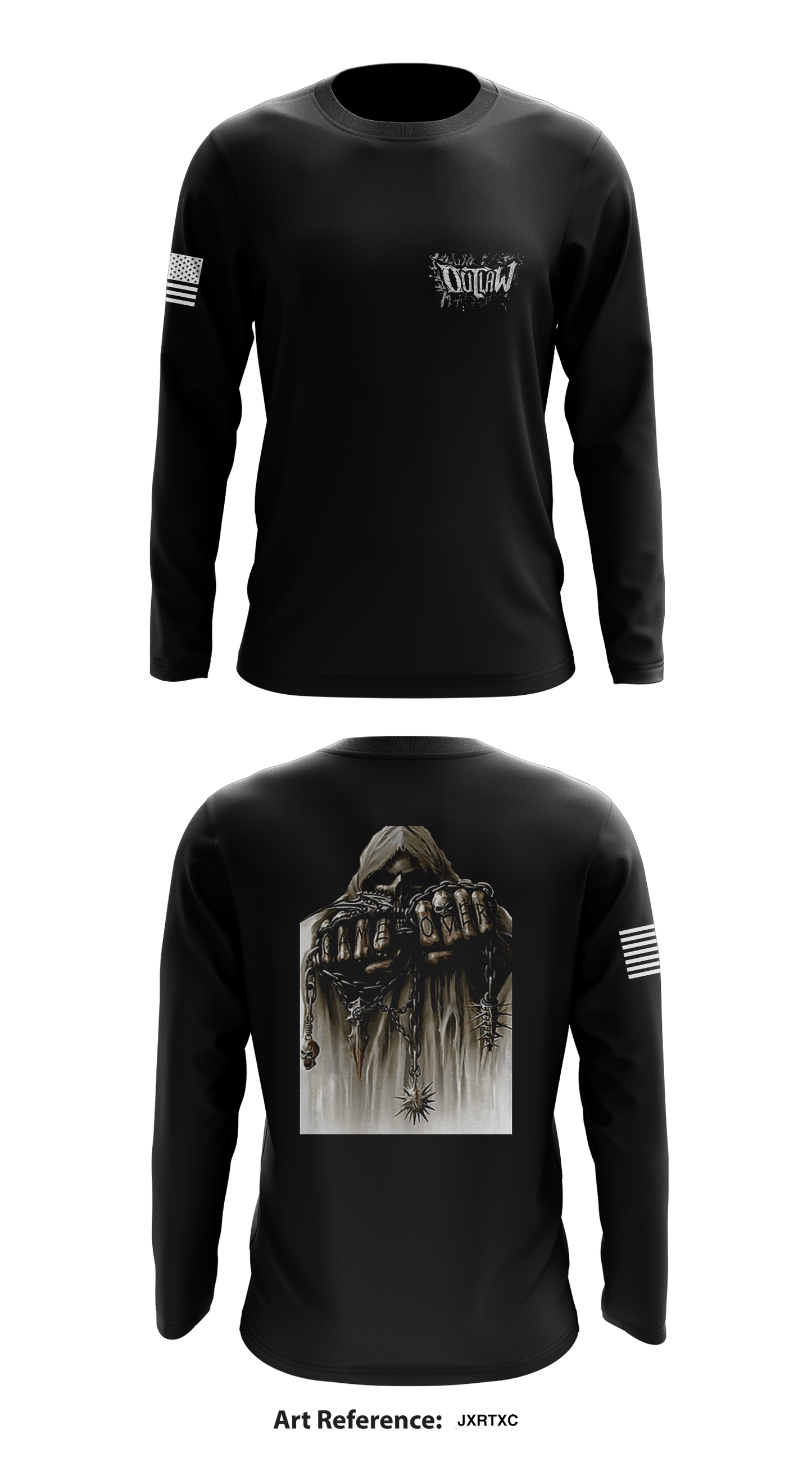 Ares Company Outlaws Store 1 Core Men's LS Performance Tee - jxRtXC