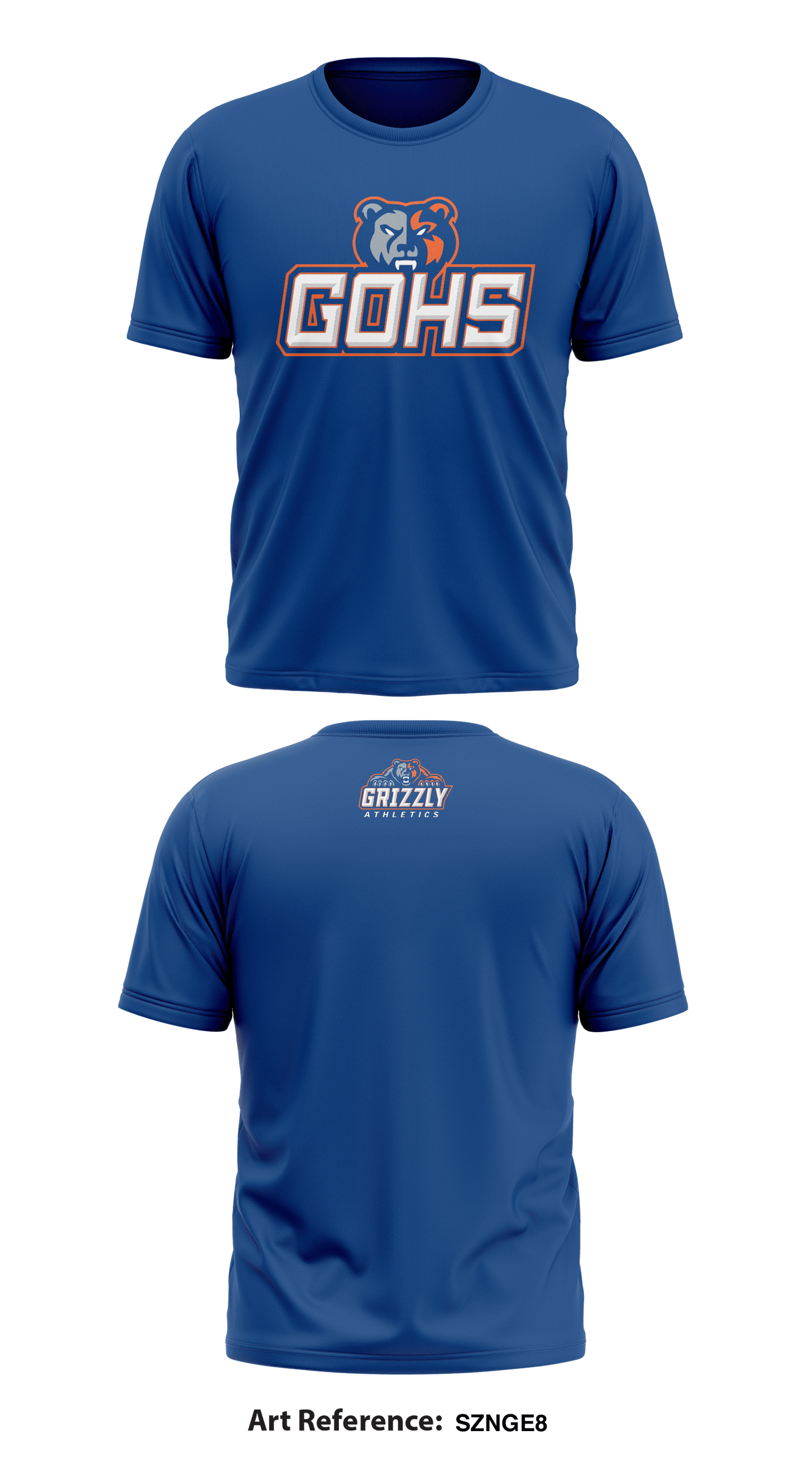 Grand Oaks High School Store 1 Core Men's SS Performance Tee - SZNGe8