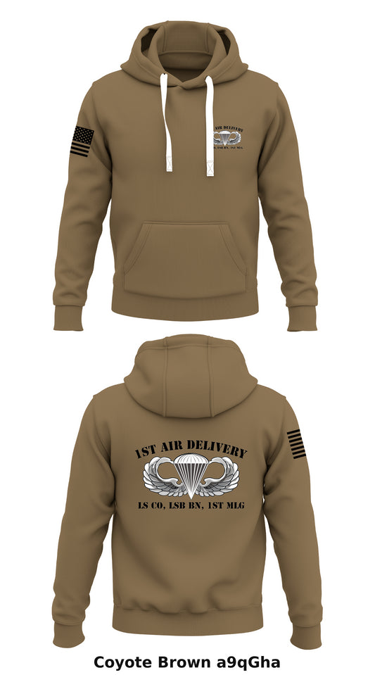 1st Air Delivery, LS Co, LSB BN, 1st MLG Store 1  Core Men's Hooded Performance Sweatshirt - a9qGha
