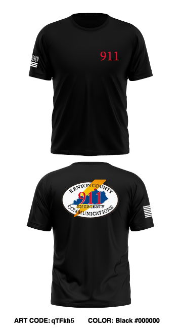 Kenton County 911 Store 1 Core Men's SS Performance Tee - qTFkh5