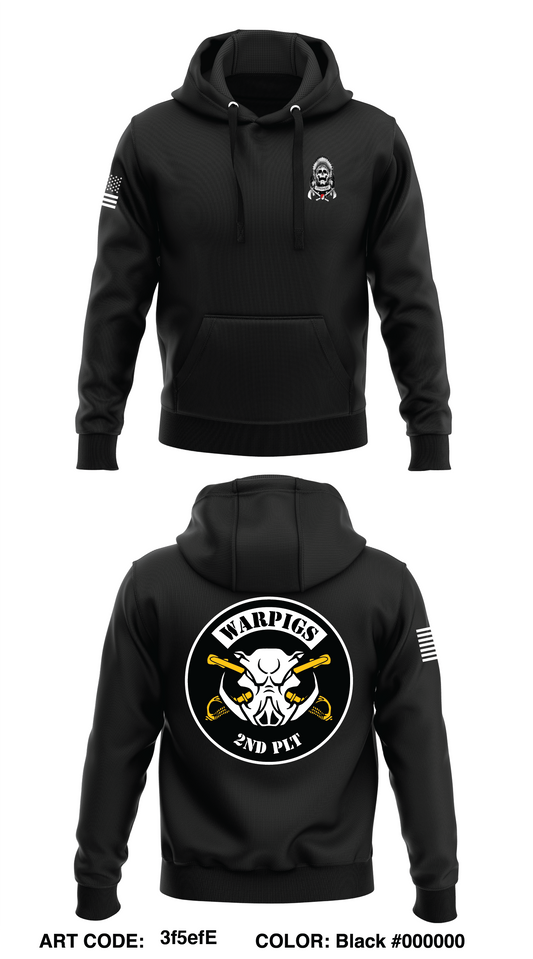 C Trp, 6-9th Cav, 3rd ABCT, 1st CD  Store 1  Core Men's Hooded Performance Sweatshirt - 3f5efE