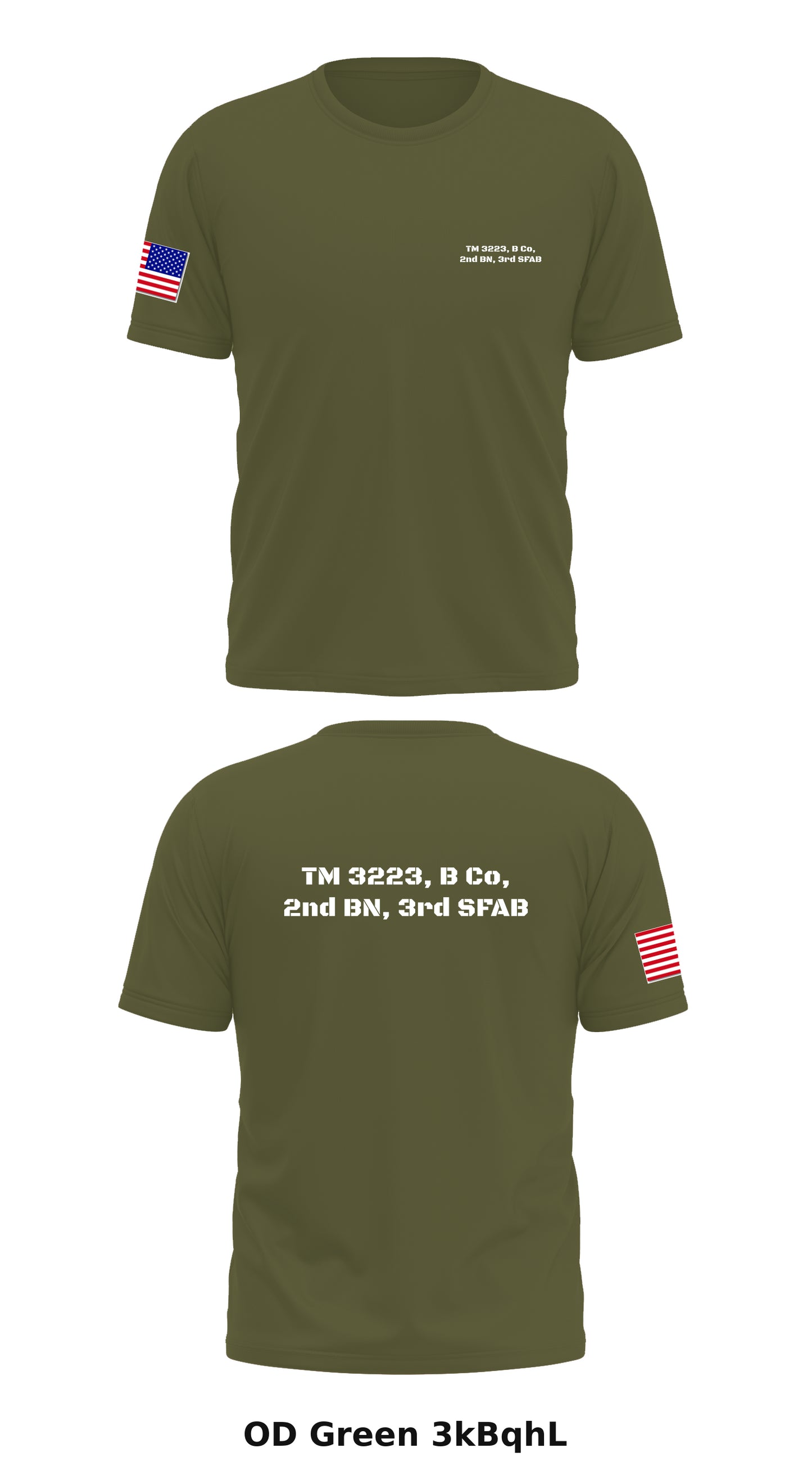 TM 3223, B Co, 2nd BN, 3rd SFAB Store 1 Core Men's SS Performance Tee - 3kBqhL