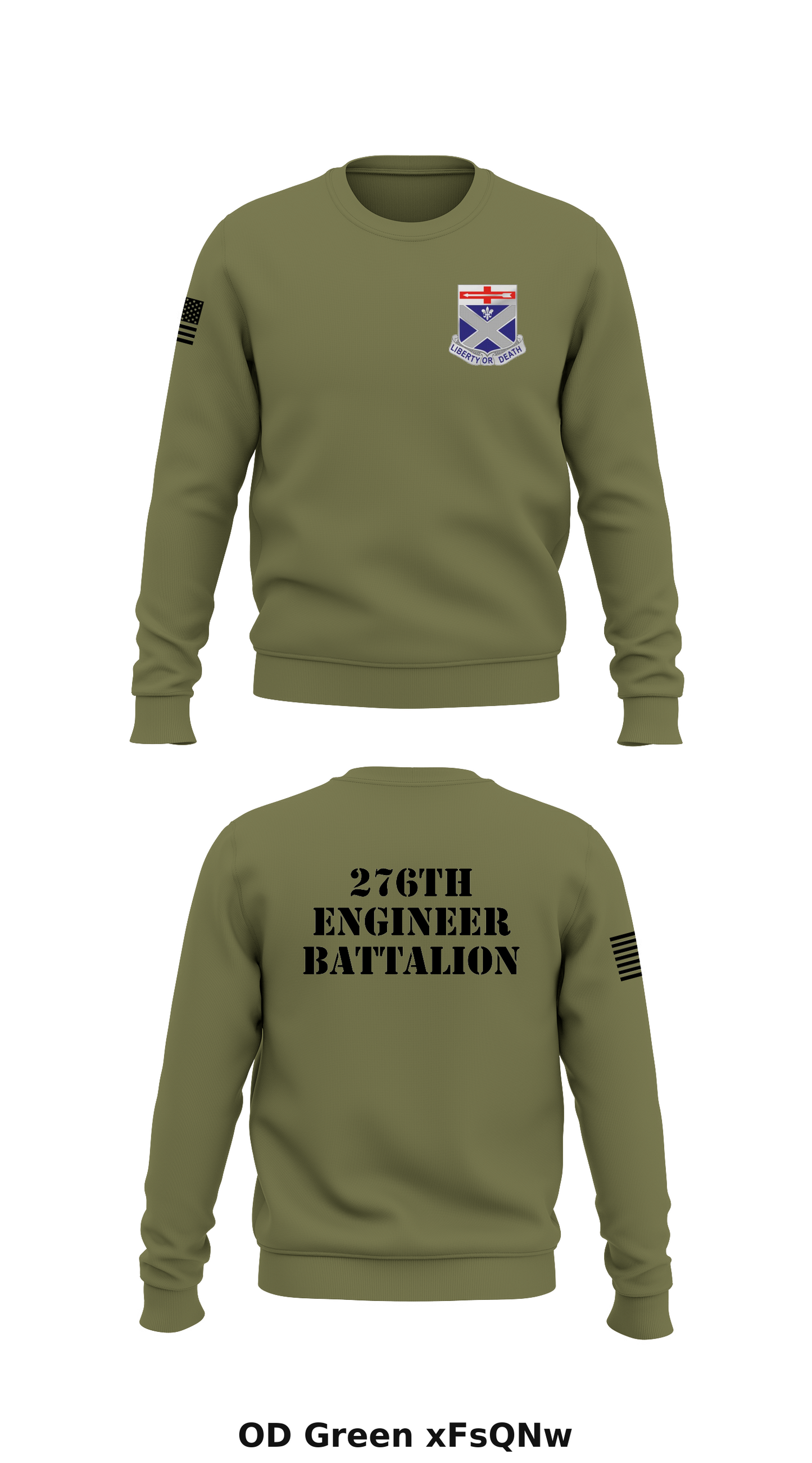 276th engineer battalion  Store 1 Core Men's Crewneck Performance Sweatshirt - xFsQNw