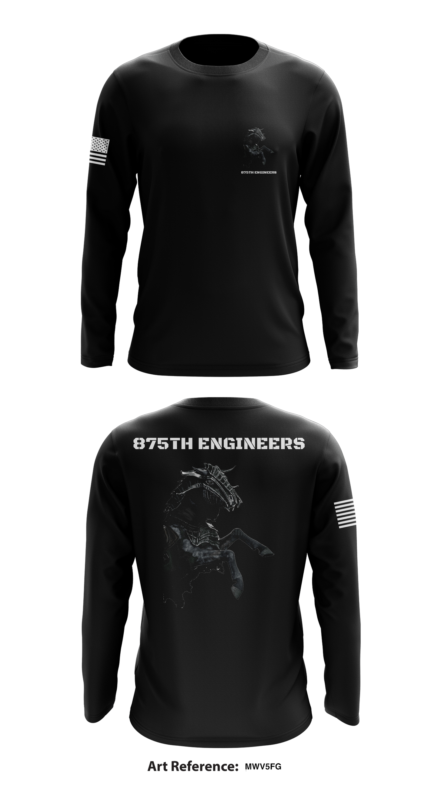 875th engineers Store 1 Core Men's LS Performance Tee - MWV5FG