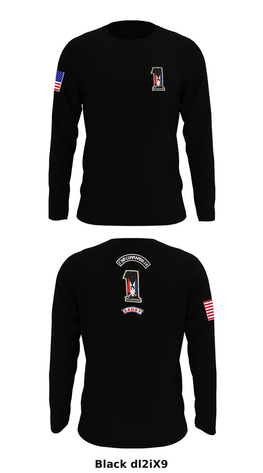 1st Air Commando SQ Store 1 Core Men's LS Performance Tee - dl2iX9