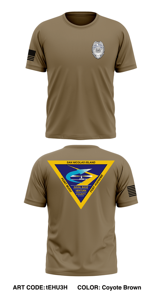 NAVBASE VENTURA COUNTY FORCE PROTECTION Store 1 Core Men's SS Performance Tee - tEHU3H