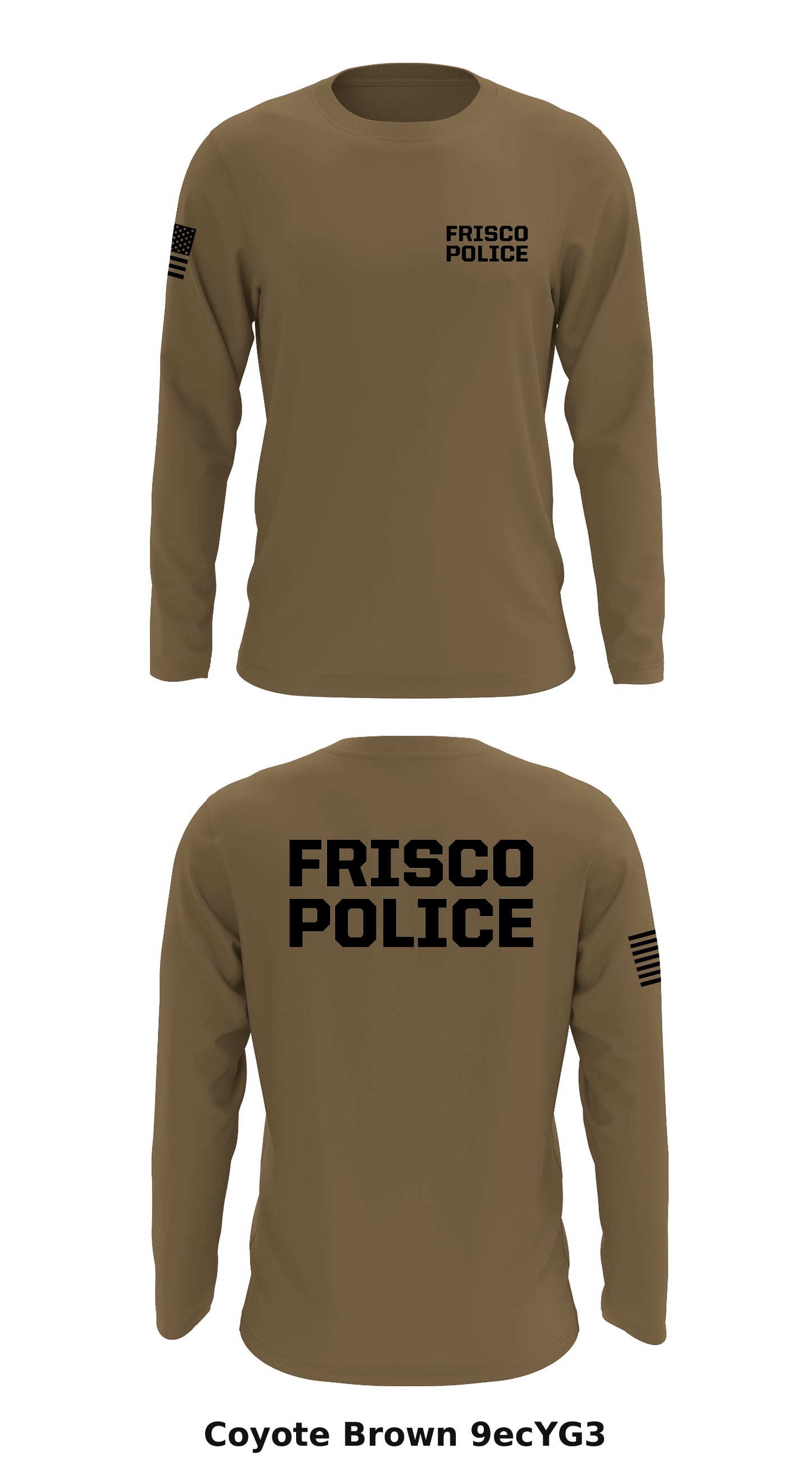 Frisco Police Store 1 Core Men's LS Performance Tee - 9ecYG3