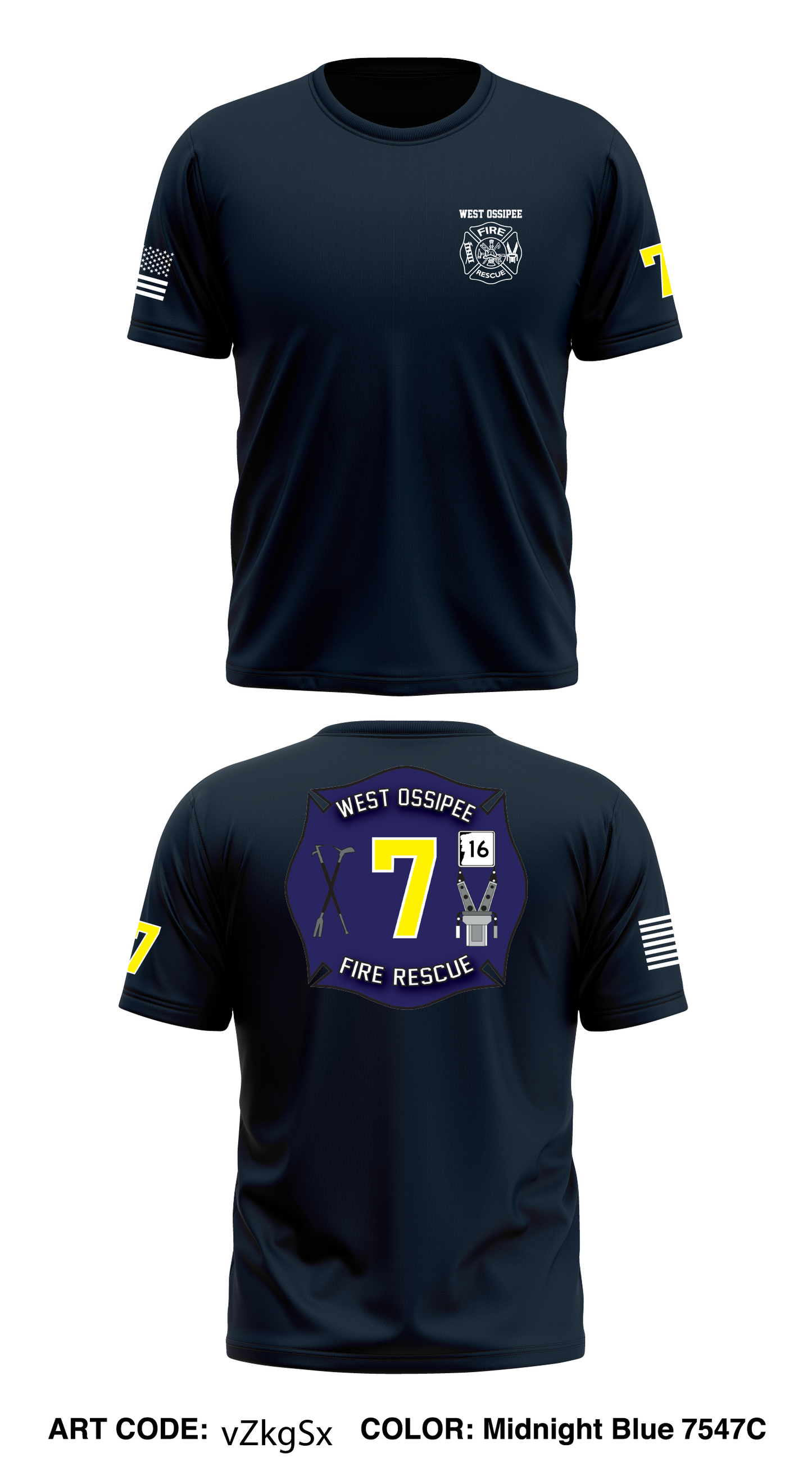 West Ossipee Fire Rescue  Store 1 Core Men's SS Performance Tee - vZkgSx