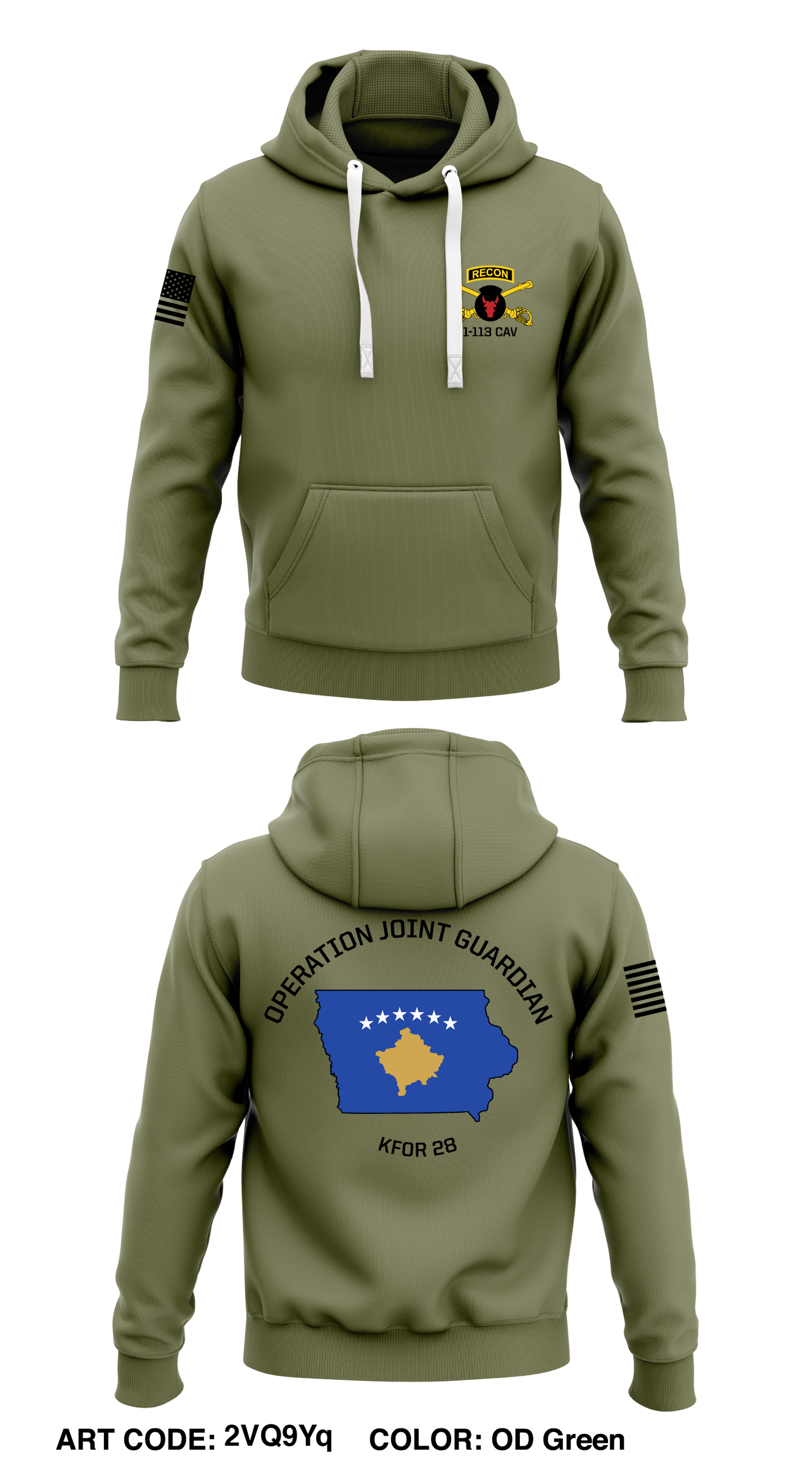 B-troop, 1-113 CAV  Store 1  Core Men's Hooded Performance Sweatshirt - 2VQ9Yq