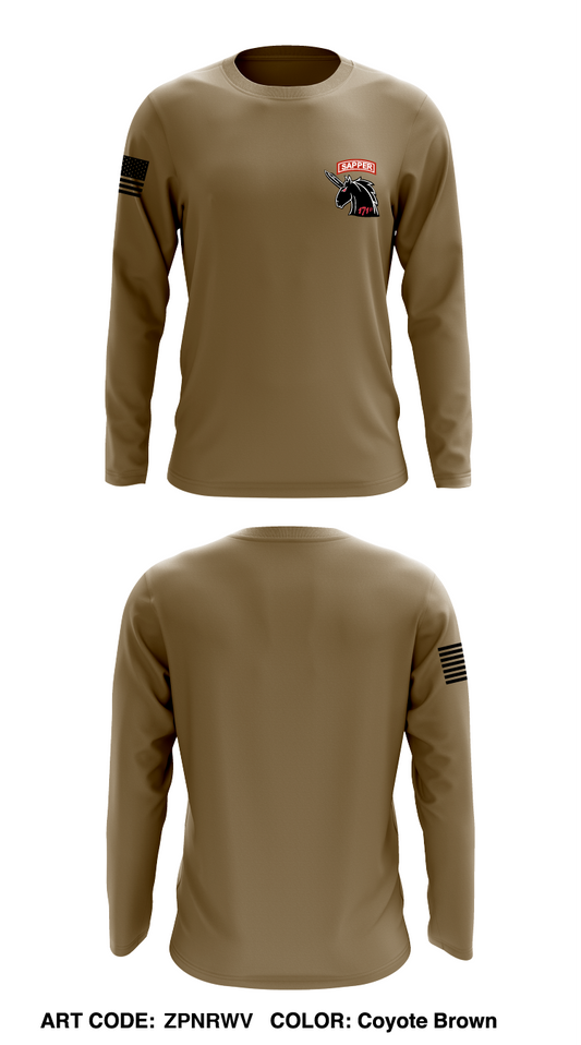 171 Sapper Co Store 1 Core Men's LS Performance Tee - ZPNRWV