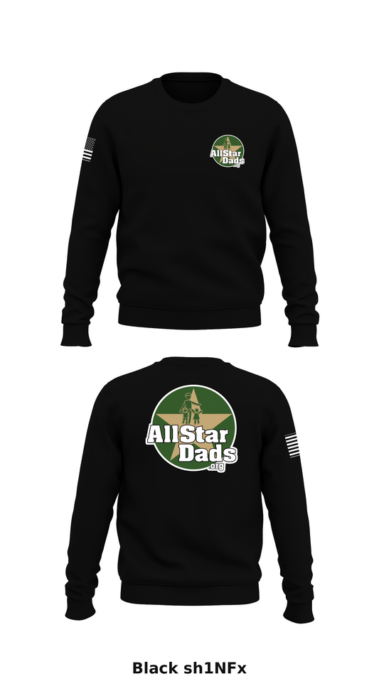 All Star Dads Store 1 Core Men's Crewneck Performance Sweatshirt - sh1NFx