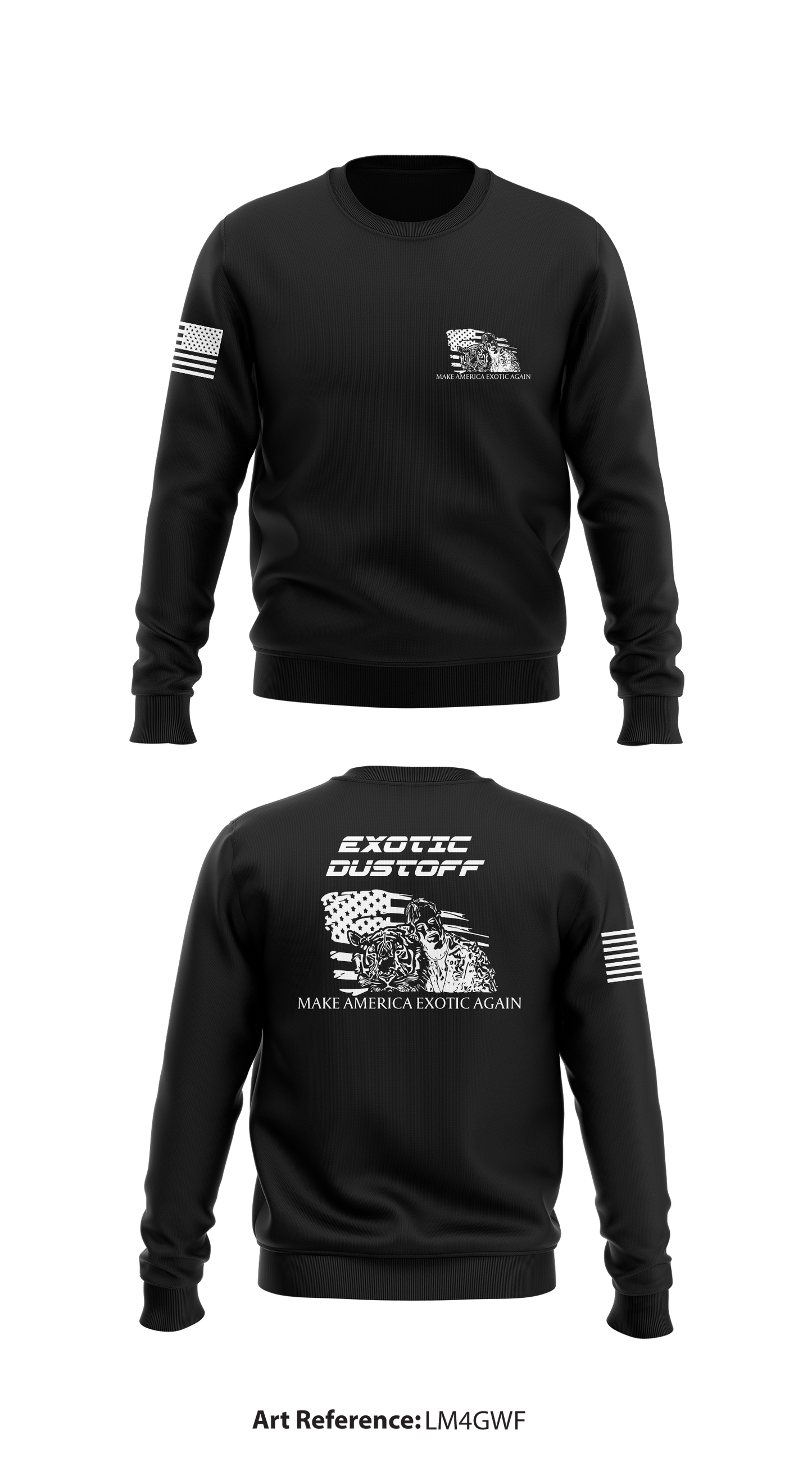 EXOTIC DUSTOFF Store 1 Core Men's Crewneck Performance Sweatshirt - LM4gWf