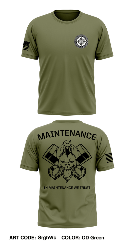 CLB 25 Maintenance RB Store 1 Core Men's SS Performance Tee - SrghWc