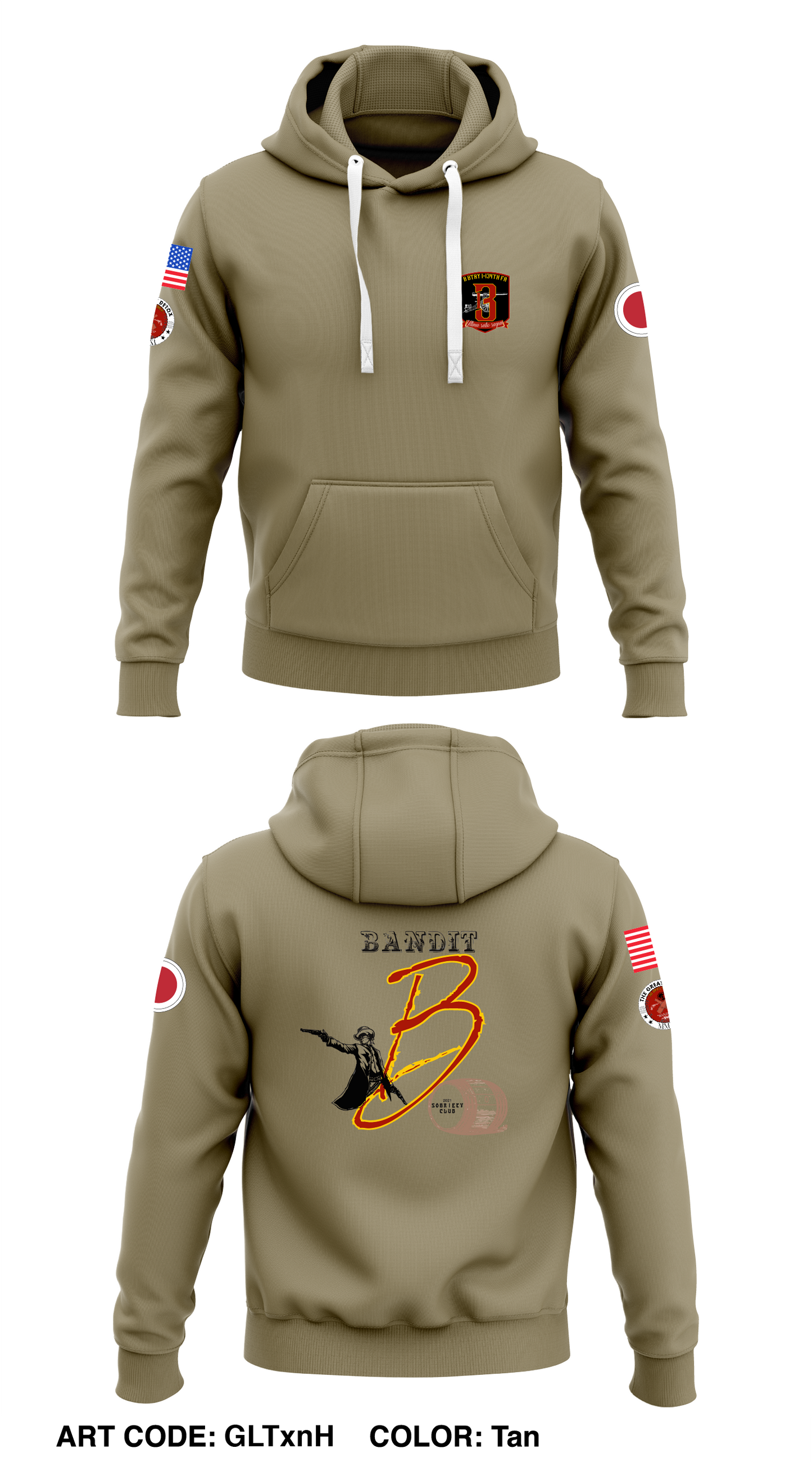 B134 JRTC Store 1 Core Men's Hooded Performance Sweatshirt