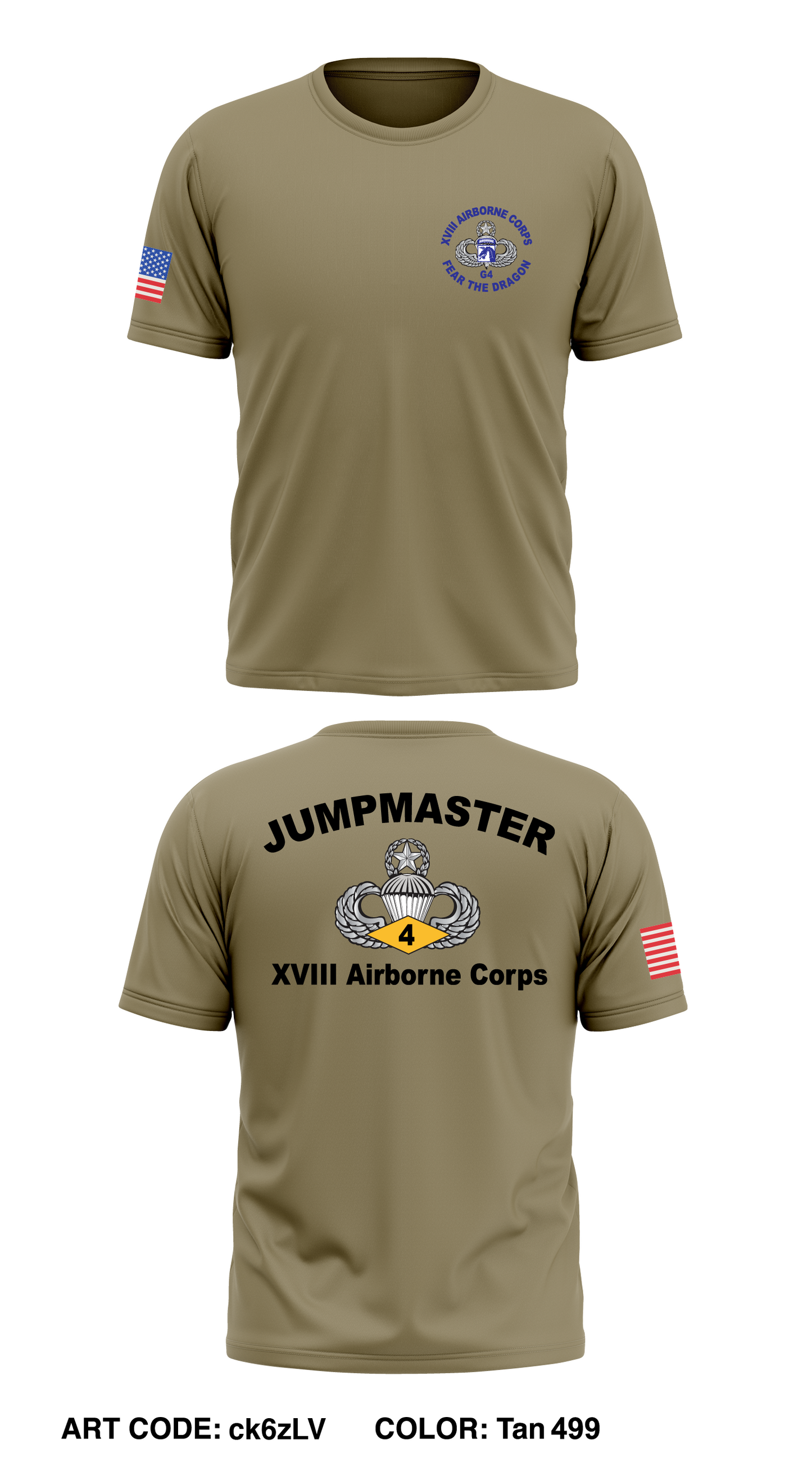18th Airborne Corps G4 Store 1 Core Men's SS Performance Tee - ck6zLV