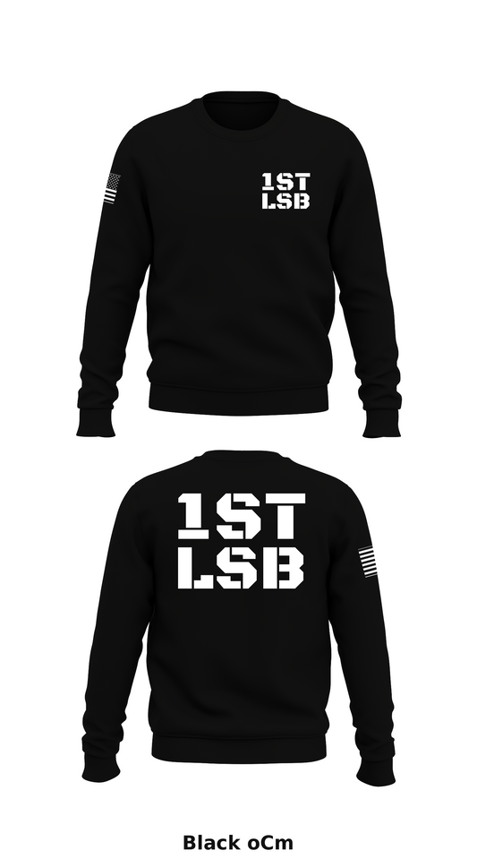 1st LSB Store 1 Core Men's Crewneck Performance Sweatshirt - oCm
