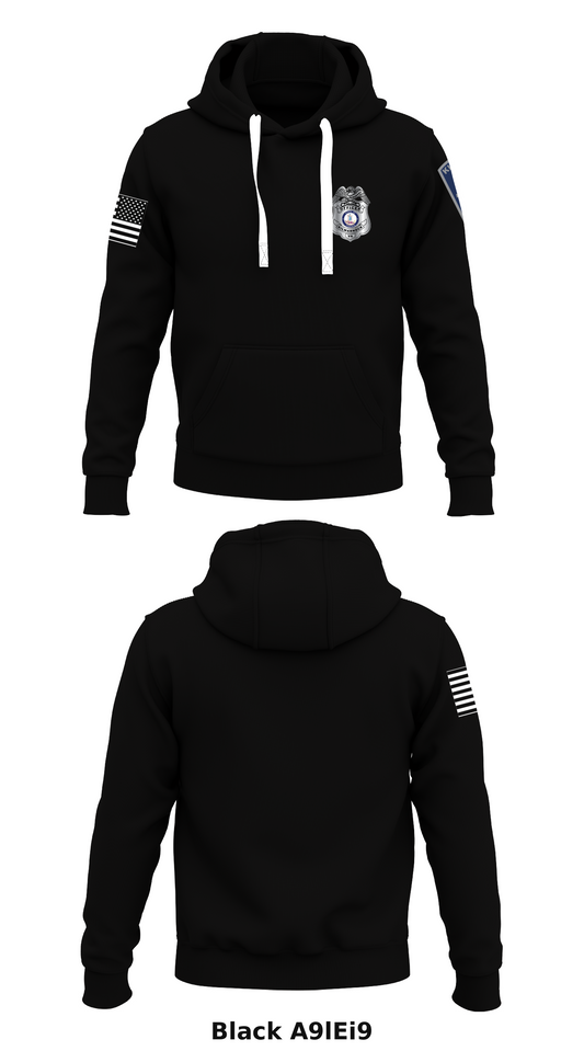 Kilmarnock Police Department  Store 1  Core Men's Hooded Performance Sweatshirt - A9lEi9