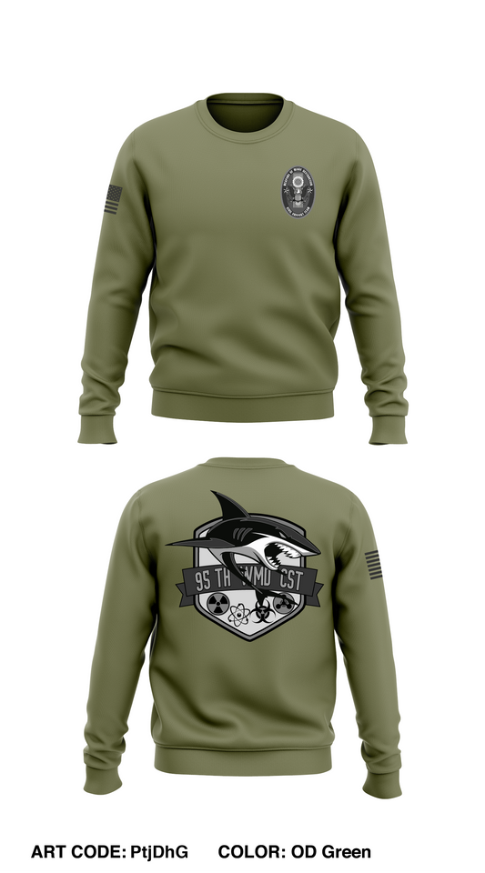 95th WMD CST Store 1 Core Men's Crewneck Performance Sweatshirt - PtjDhG