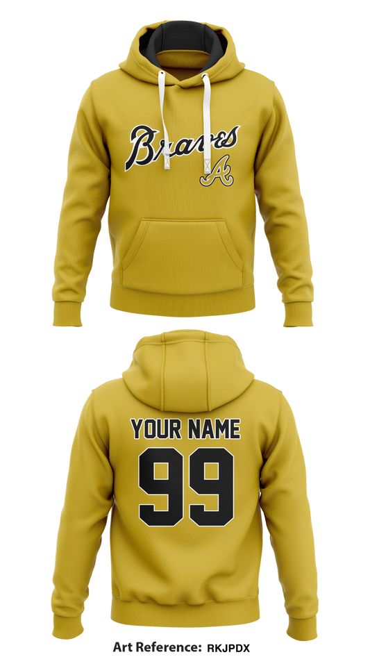 Braves Store 1  Core Men's Hooded Performance Sweatshirt - RKjPDx