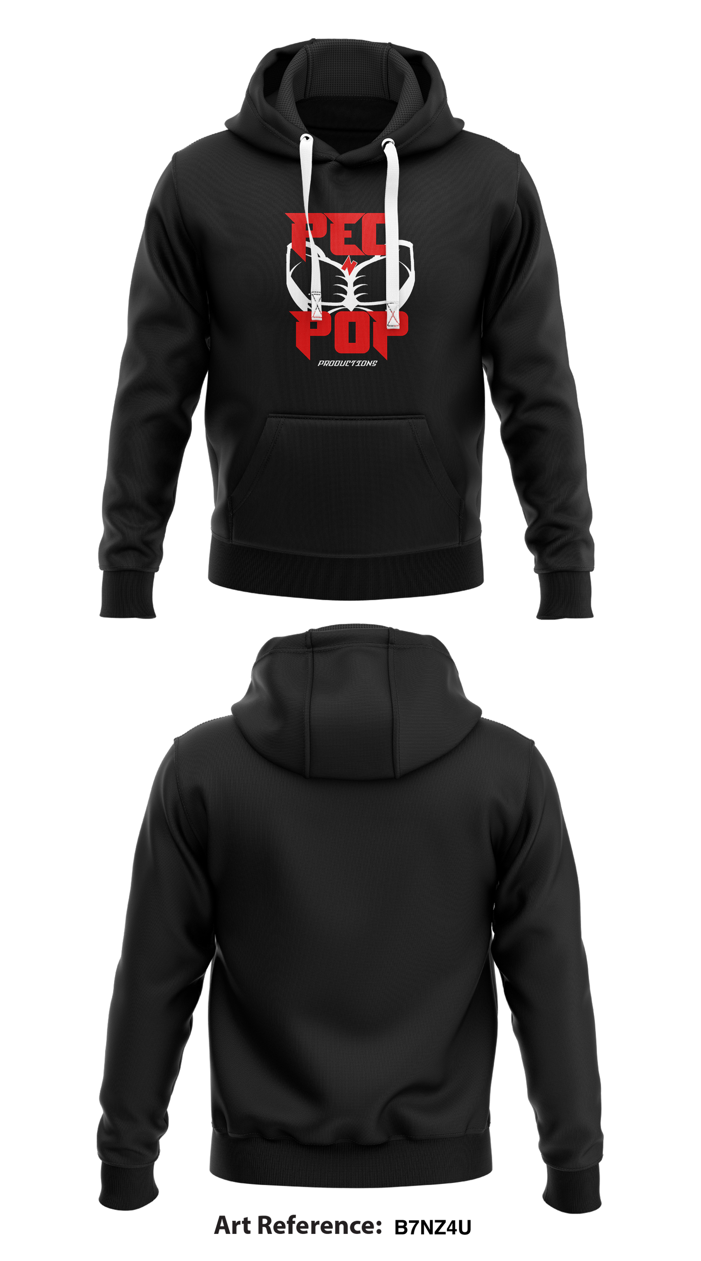 PECnPOP PRODUCTIONS  Core Men's Hooded Performance Sweatshirt - B7Nz4u