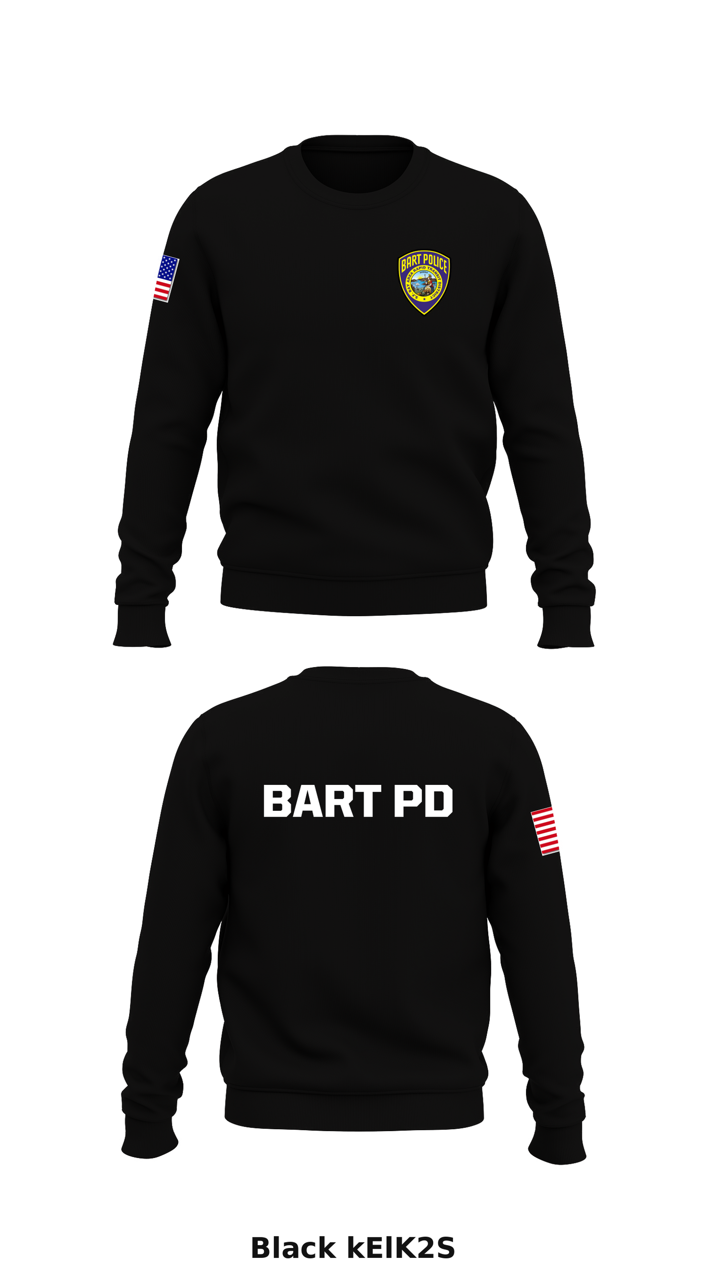 BART PD Store 1 Core Men's Crewneck Performance Sweatshirt - kElK2S