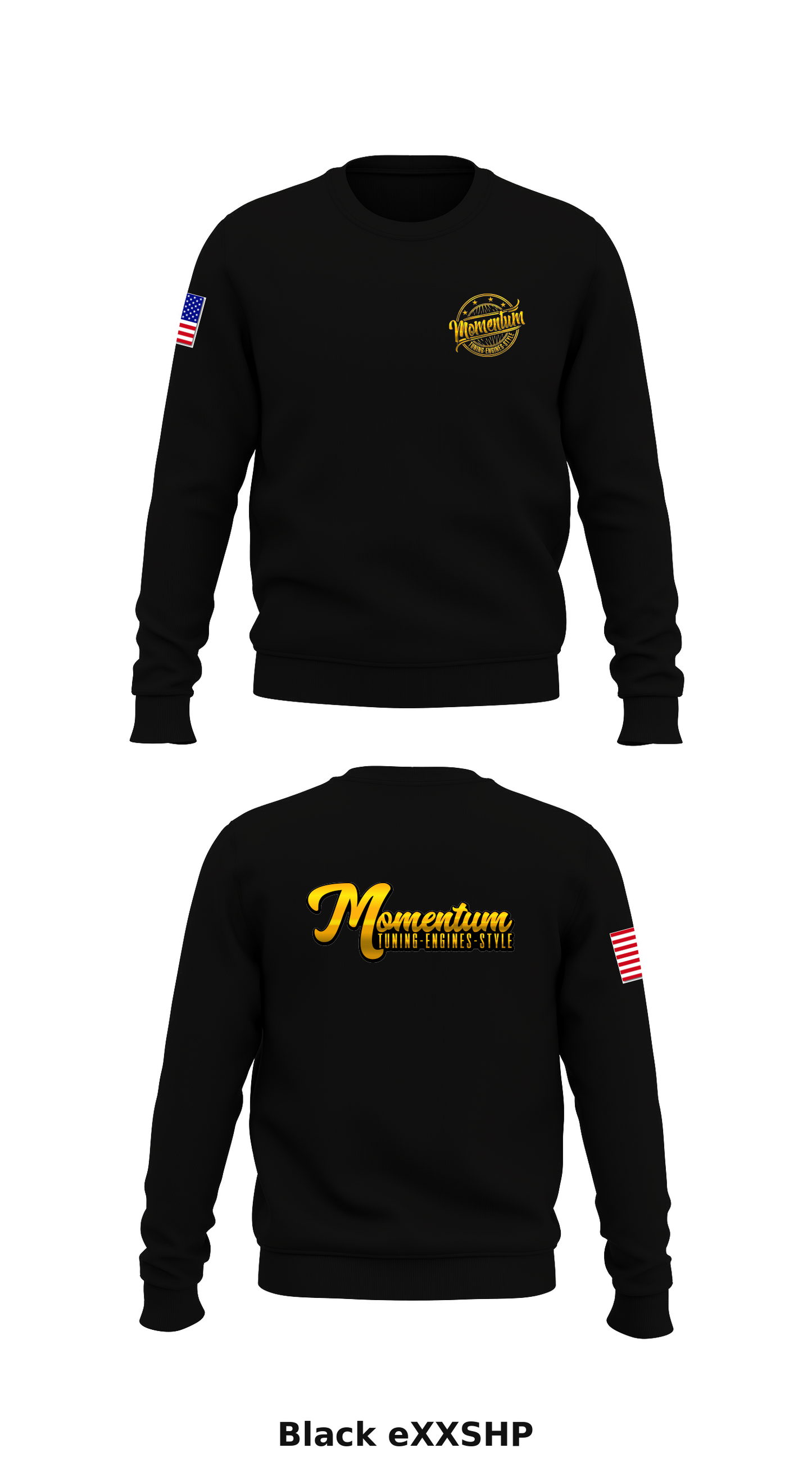 Momentum Store 1 Core Men's Crewneck Performance Sweatshirt - eXXSHP