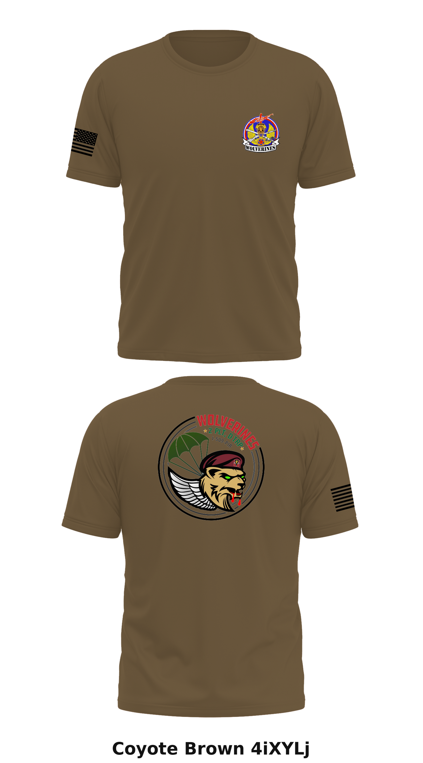 2nd PLT, D TRP, 1 BN, 509th PIR Store 1 Core Men's SS Performance Tee - 4iXYLj