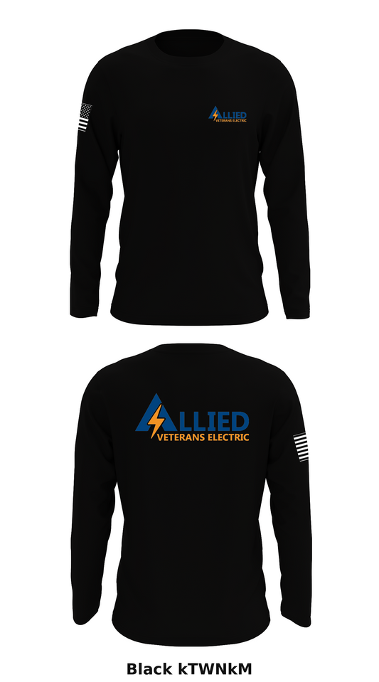 Allied veterans electric Store 1 Core Men's LS Performance Tee - kTWNkM