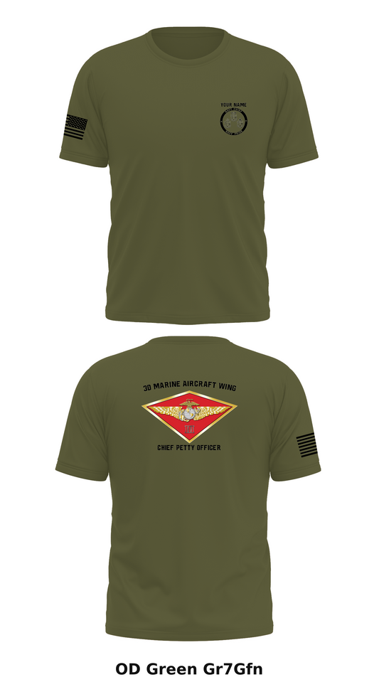 CUSTOM 3D MAW CPO MESS Store 1 Core Men's SS Performance Tee - Gr7Gfn