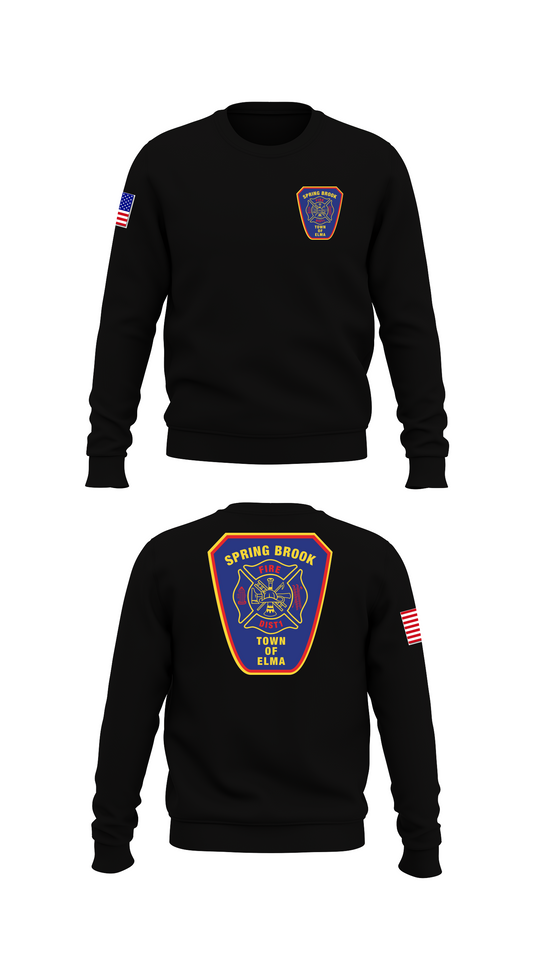 Spring Brook Fire District #1 Store 1 Core Men's Crewneck Performance Sweatshirt - 76028218744