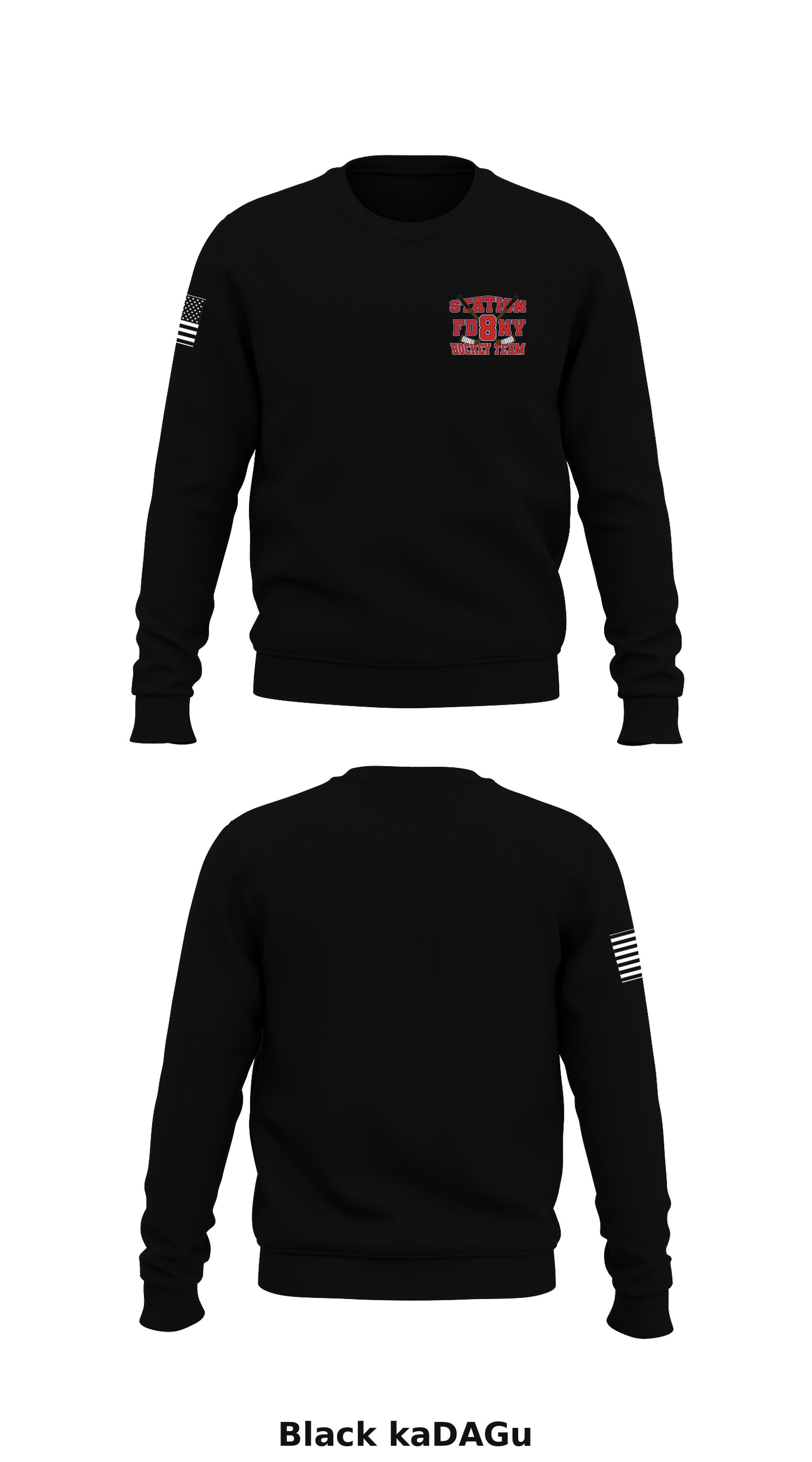 Station 8 Hockey Store 1 Core Men's Crewneck Performance Sweatshirt - kaDAGu