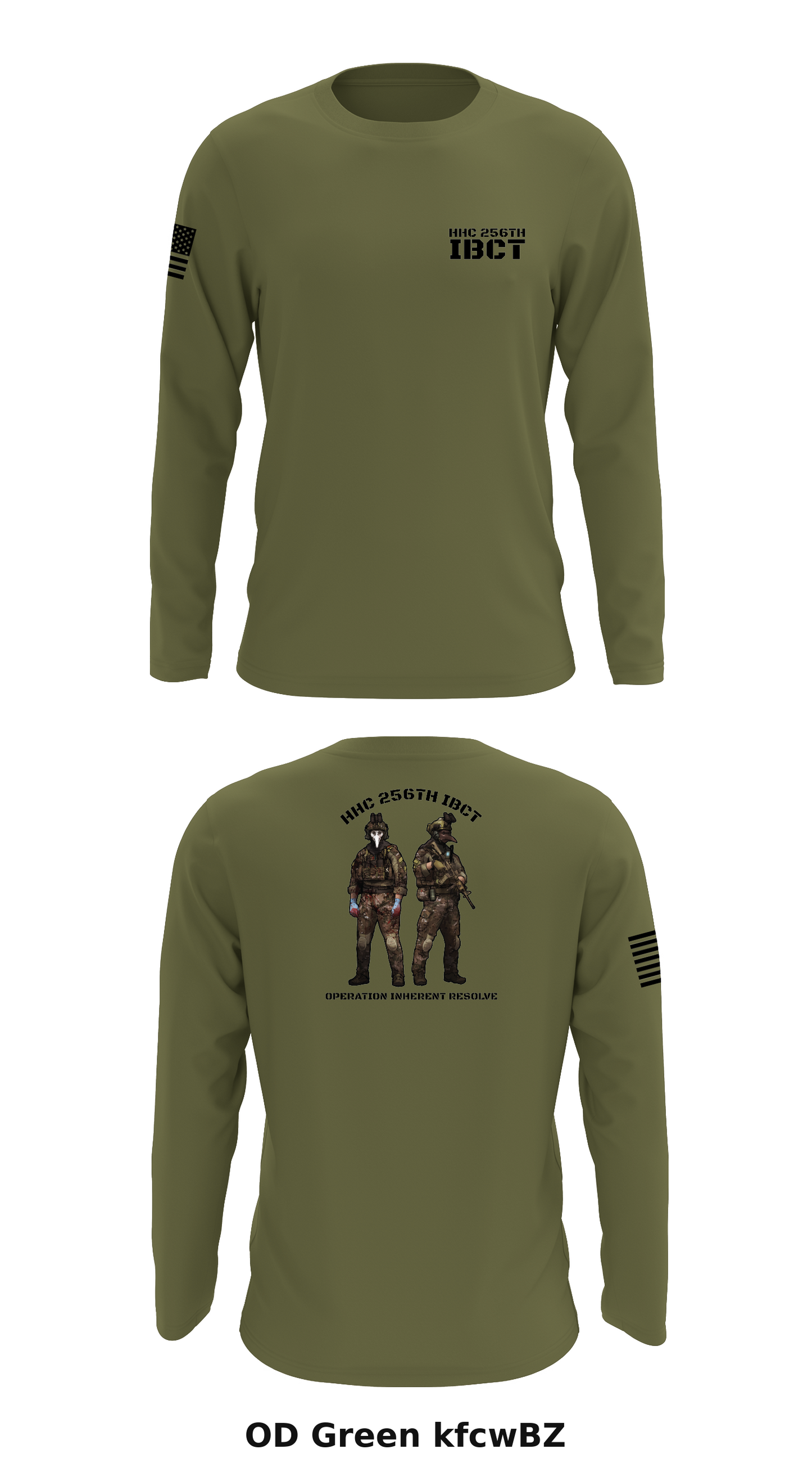 HHC 256th IBCT Store 1 Core Men's LS Performance Tee - kfcwBZ