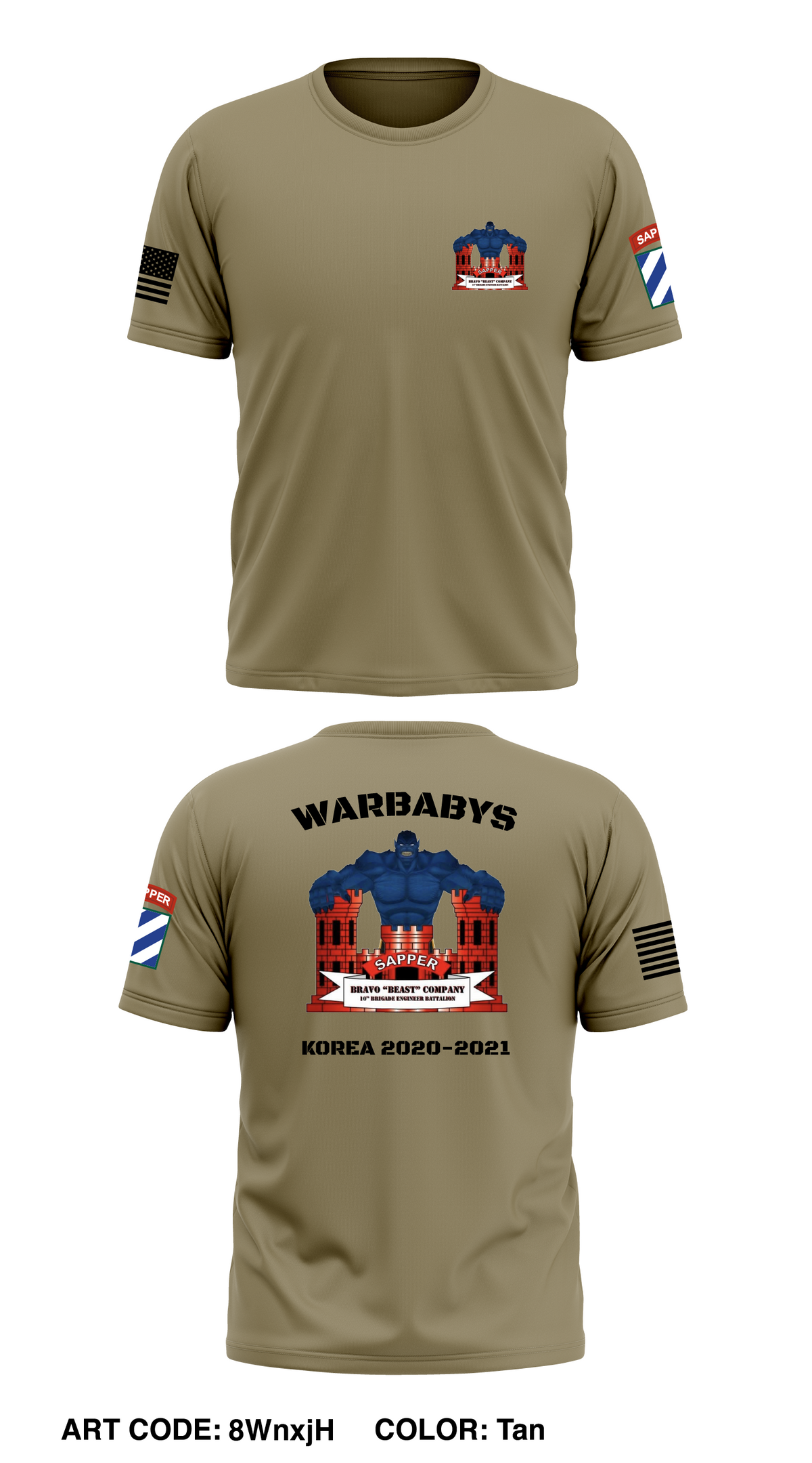 B CO 10 BEB 1ABCT 3ID  Store 1 Core Men's SS Performance Tee - 8WnxjH