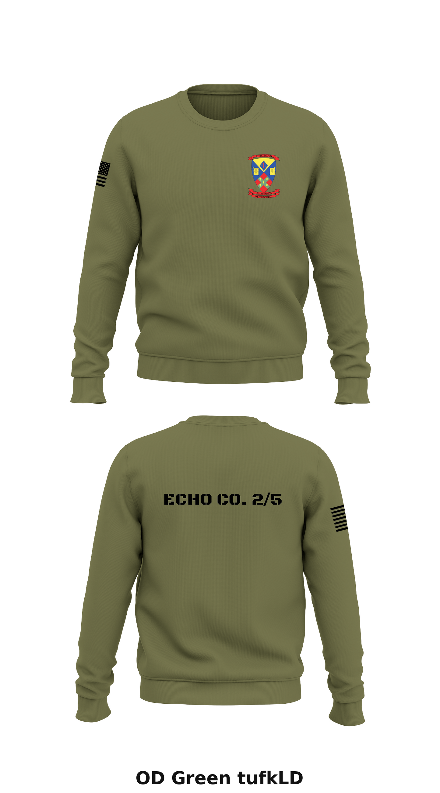 ECHO CO. 2/5 Store 1 Core Men's Crewneck Performance Sweatshirt - tufkLD