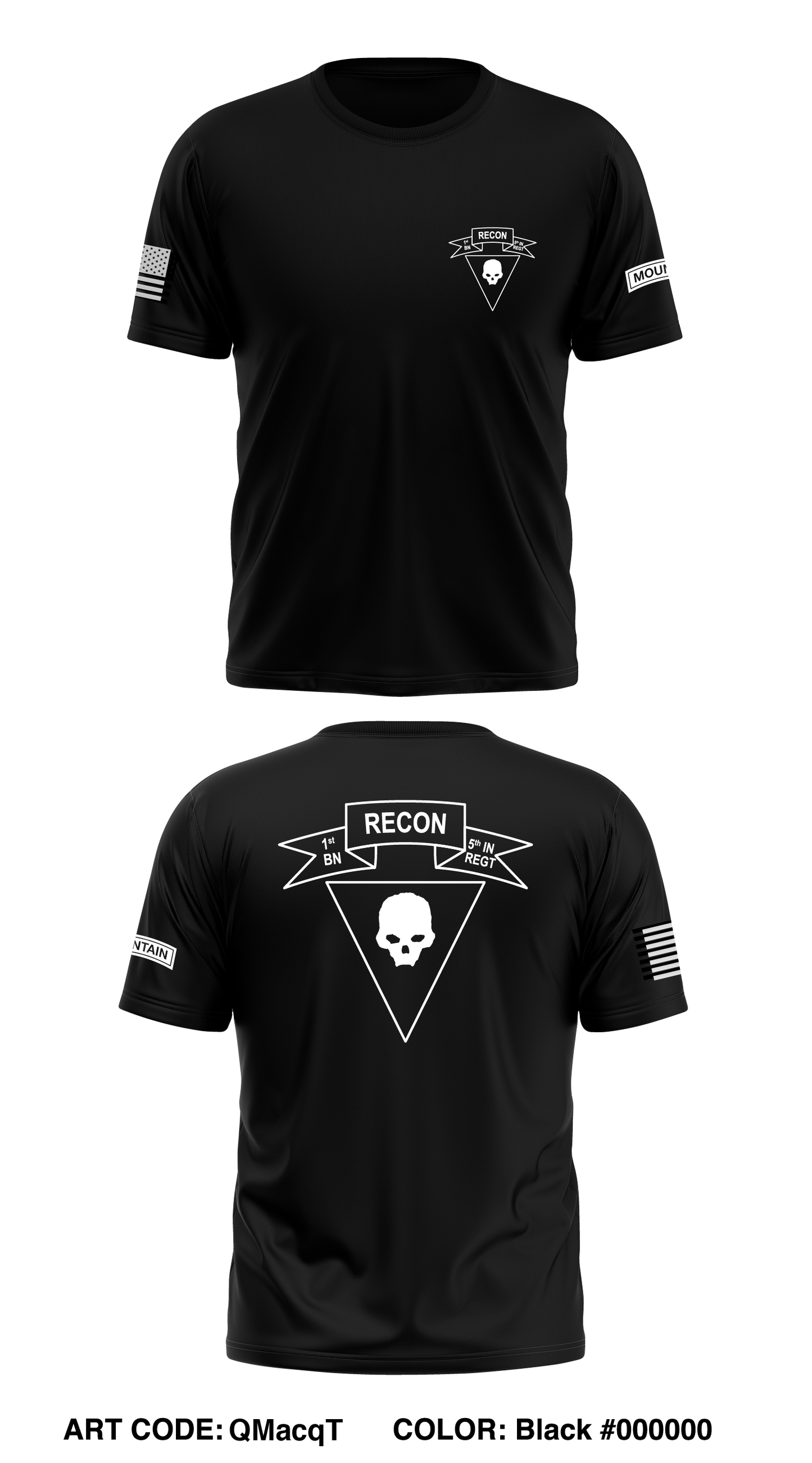 RECON 1-5 IN BN Store 1 Core Men's SS Performance Tee - QMacqT