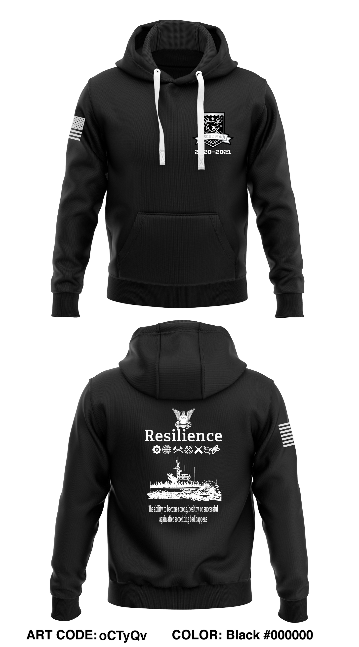Uscgc Maui Store 1  Core Men's Hooded Performance Sweatshirt - oCTyQv