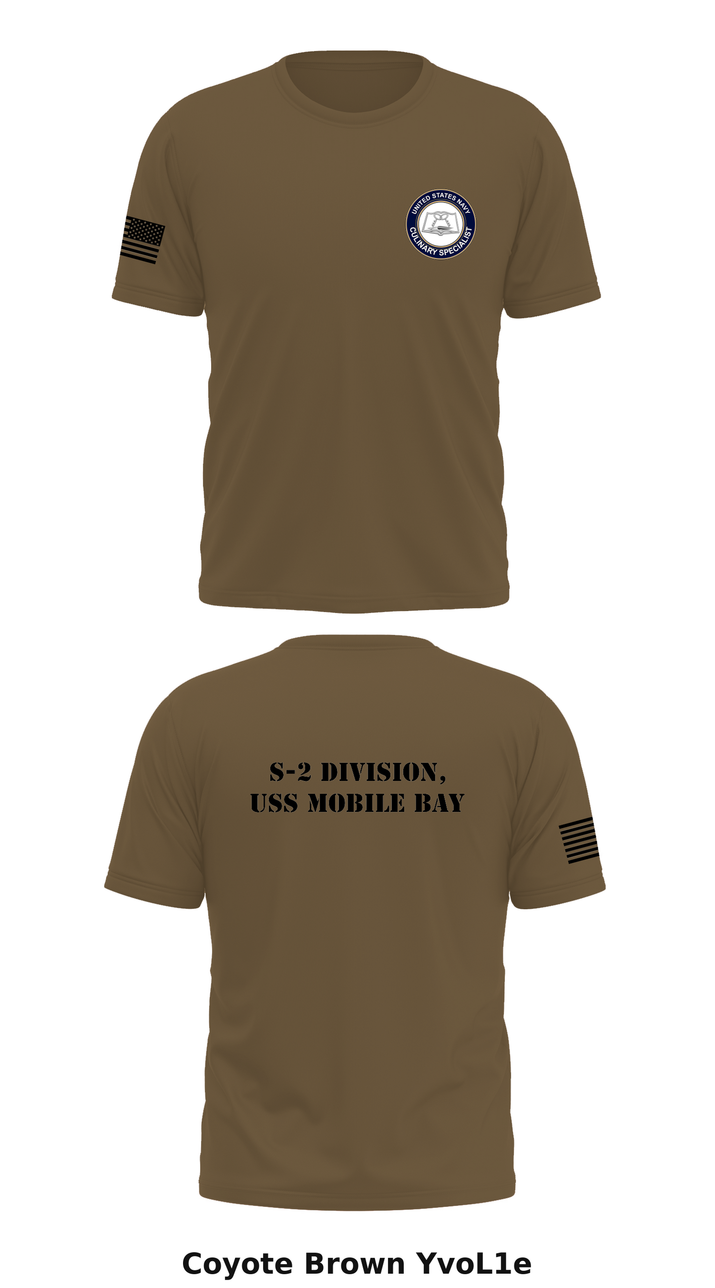 S-2 Division, USS Mobile Bay Store 1 Core Men's SS Performance Tee - YvoL1e