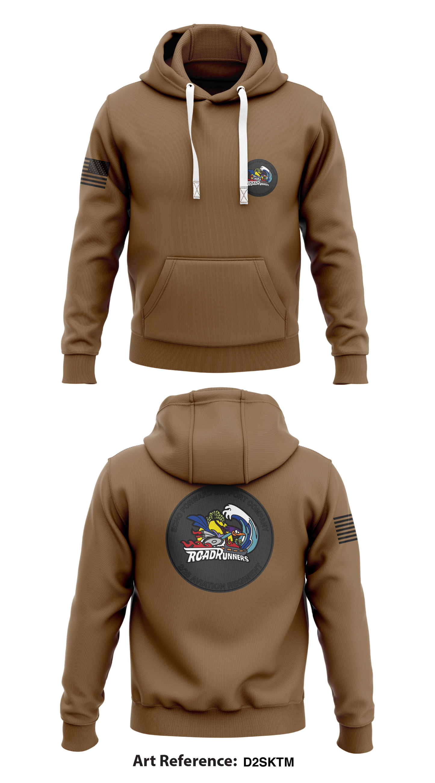Echo Company 2-25 AVN Road Runners Store 1  Core Men's Hooded Performance Sweatshirt - d2SkTm