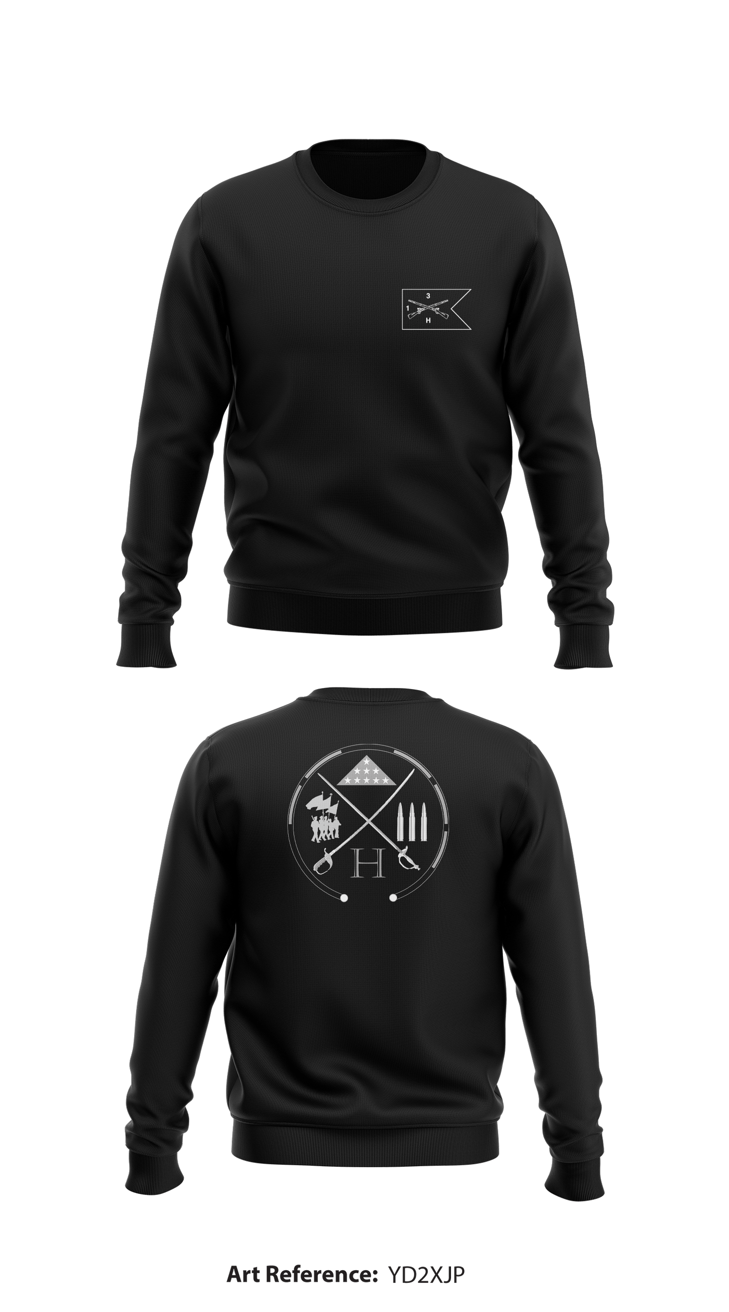Hard Rock Company Store 1 Core Men's Crewneck Performance Sweatshirt - yd2XjP