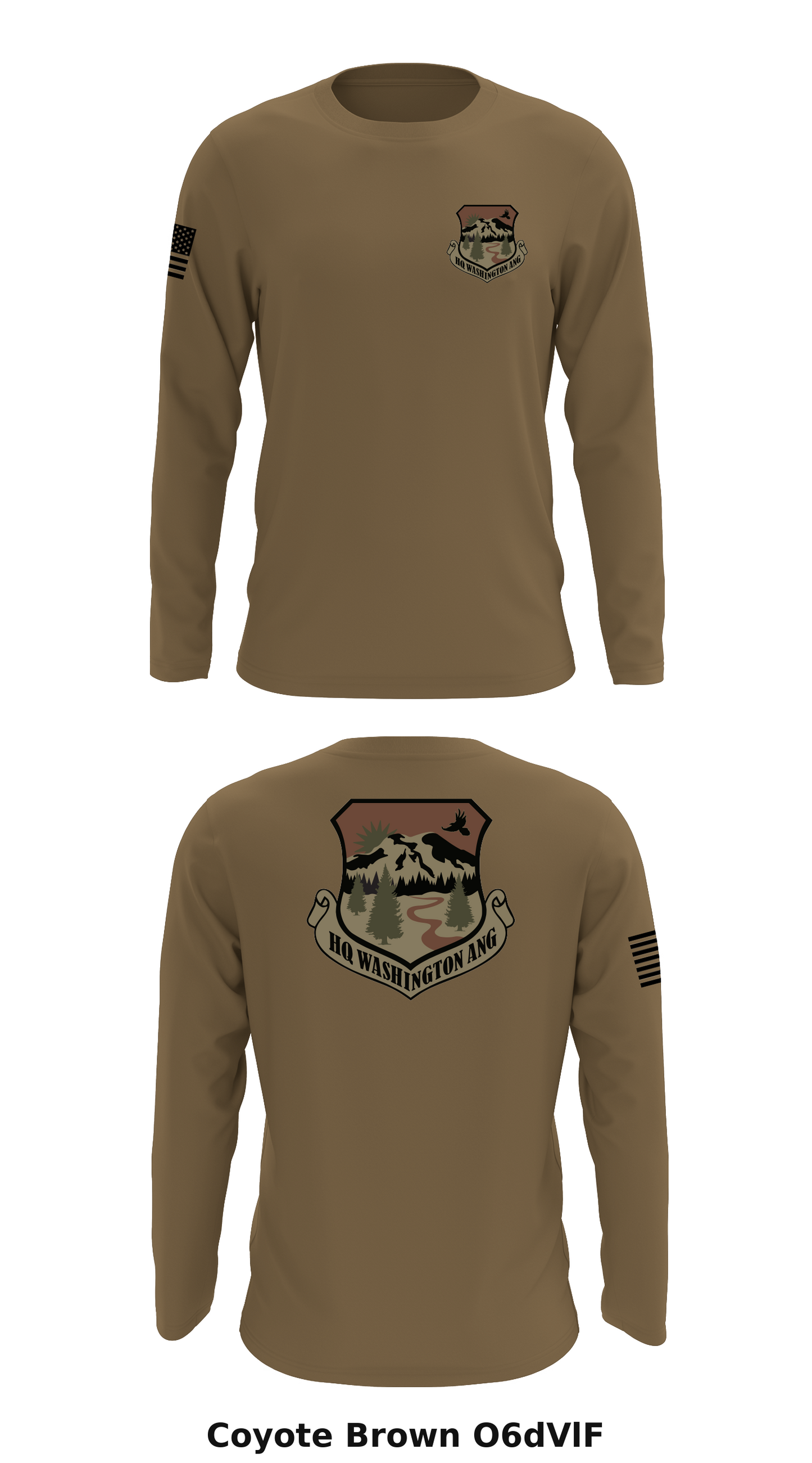 Washington Air National Guard Store 1 Core Men's LS Performance Tee - O6dVlF