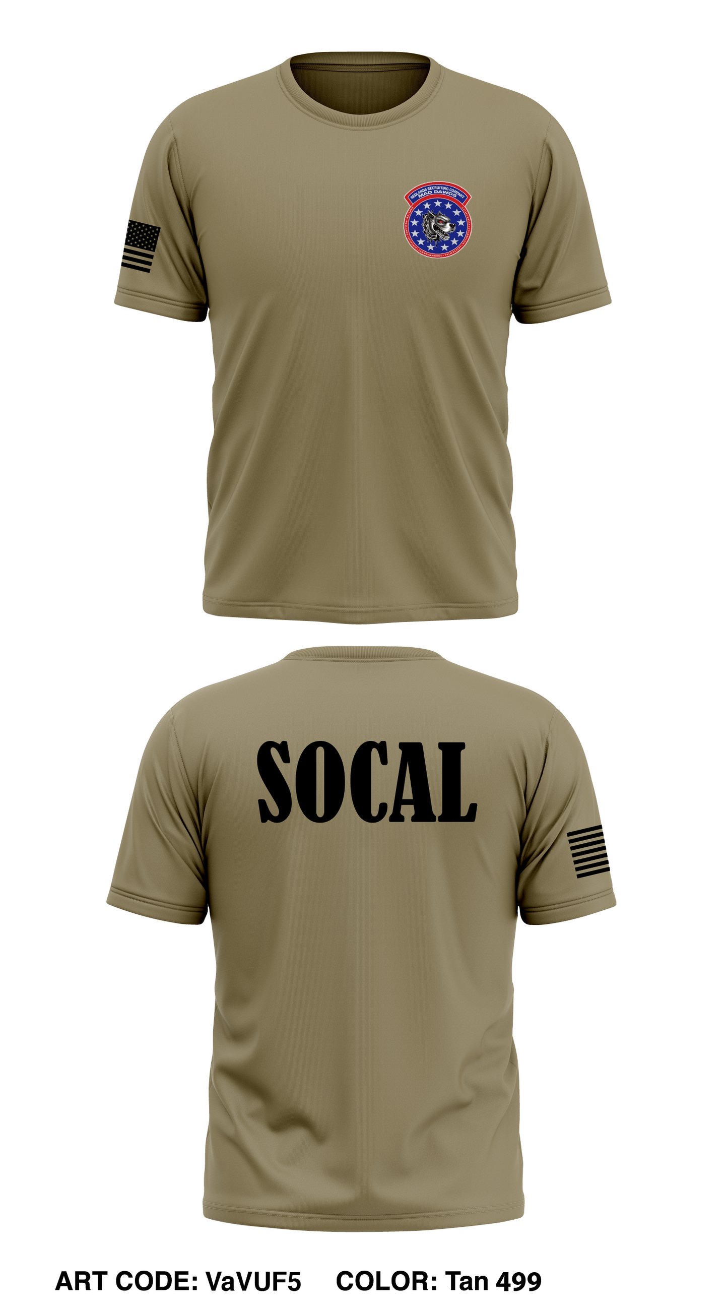 Redlands Recruiting Company, SoCAL BN Store 1 Core Men's SS Performance Tee - VaVUF5