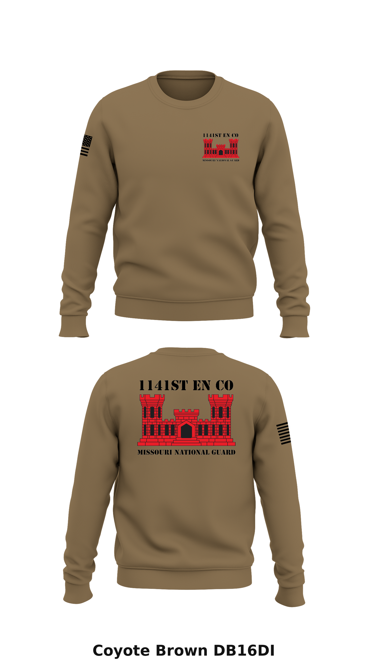1141st EN CO Store 1 Core Men's Crewneck Performance Sweatshirt - DB16DI