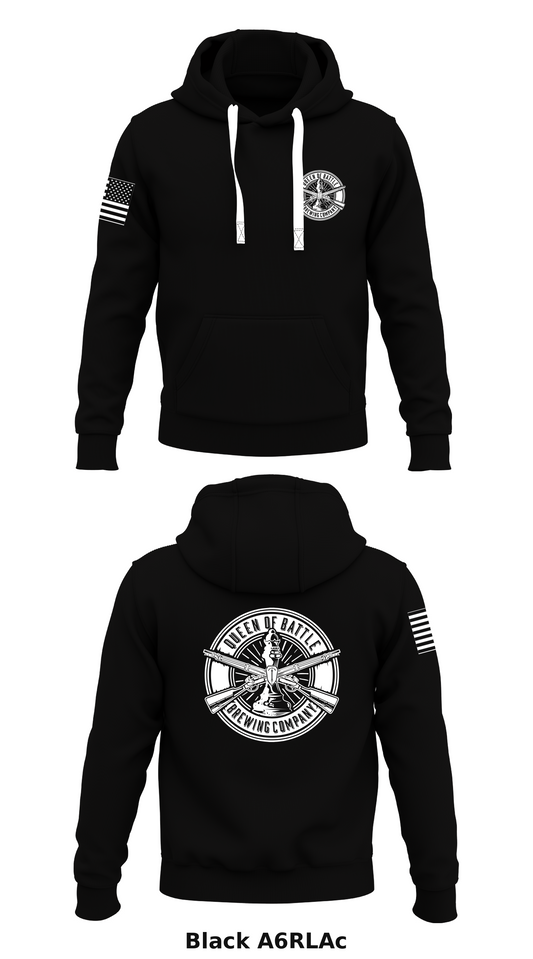 Queen of Battle Brewing Company Store 1  Core Men's Hooded Performance Sweatshirt - A6RLAc