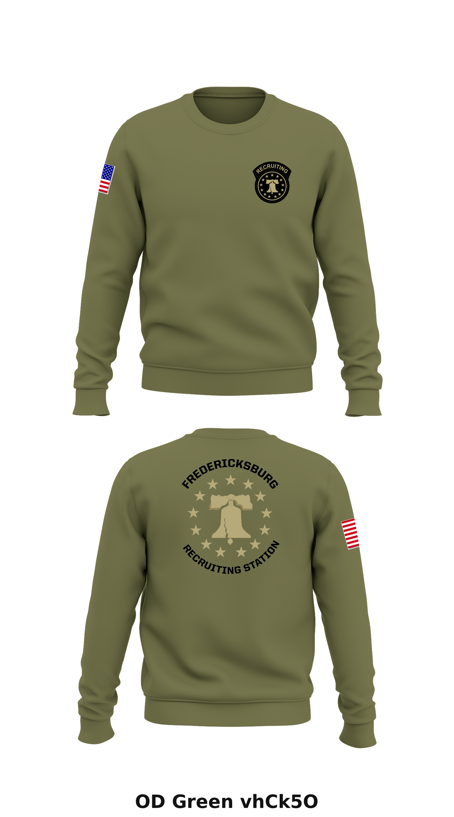 Fredericksburg Recruiting station Store 1 Core Men's Crewneck Performance Sweatshirt - vhCk5O