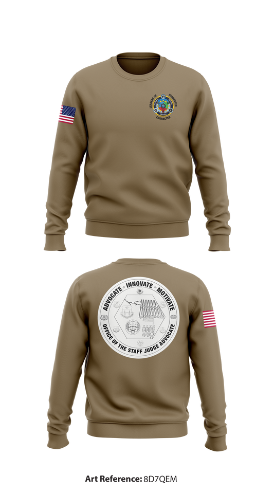 United States Air Force Academy Legal Office Store 1 Core Men's Crewneck Performance Sweatshirt - 8D7qEM