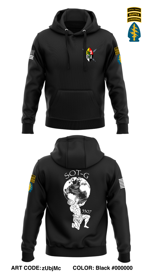 GEOINT, MID, 3/3 SFG (A) Store 1  Core Men's Hooded Performance Sweatshirt - zUbjMc