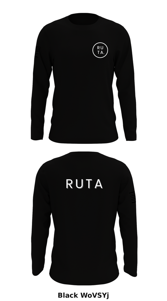 RUTA Co Store 1 Core Men's LS Performance Tee - WoVSYj