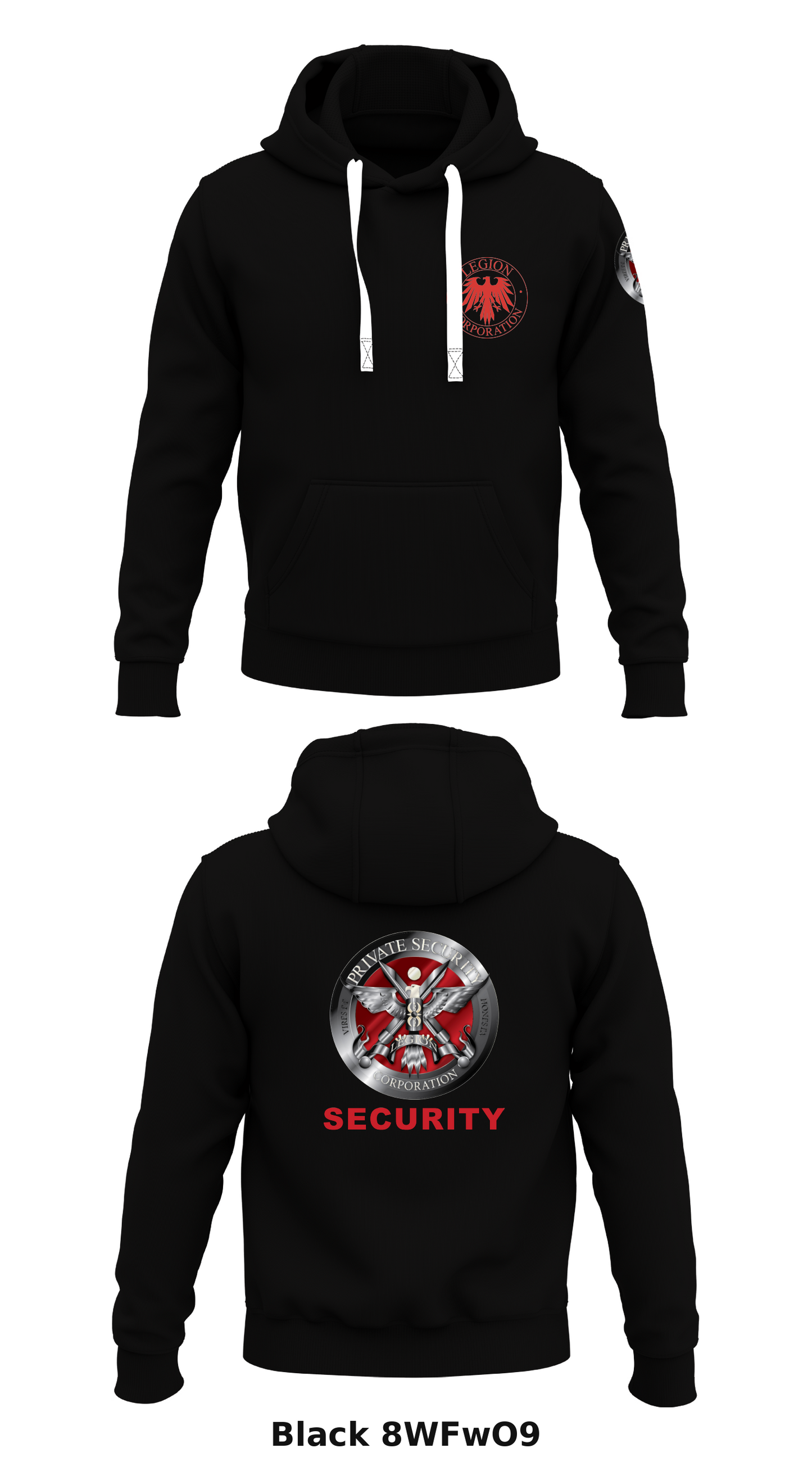 Security Guard Force Team Store 1  Core Men's Hooded Performance Sweatshirt - 8WFwO9